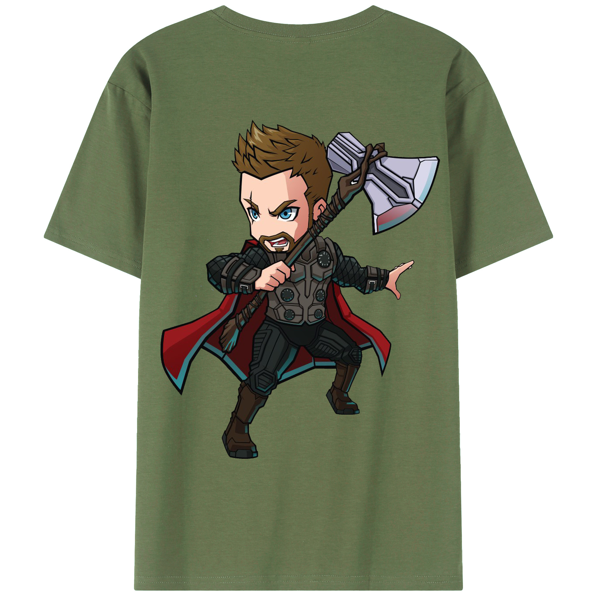 （画像用） アベンジャーズ The Avengers 綿100％ メンズ半袖Tシャツ（バックプリント） 通気性